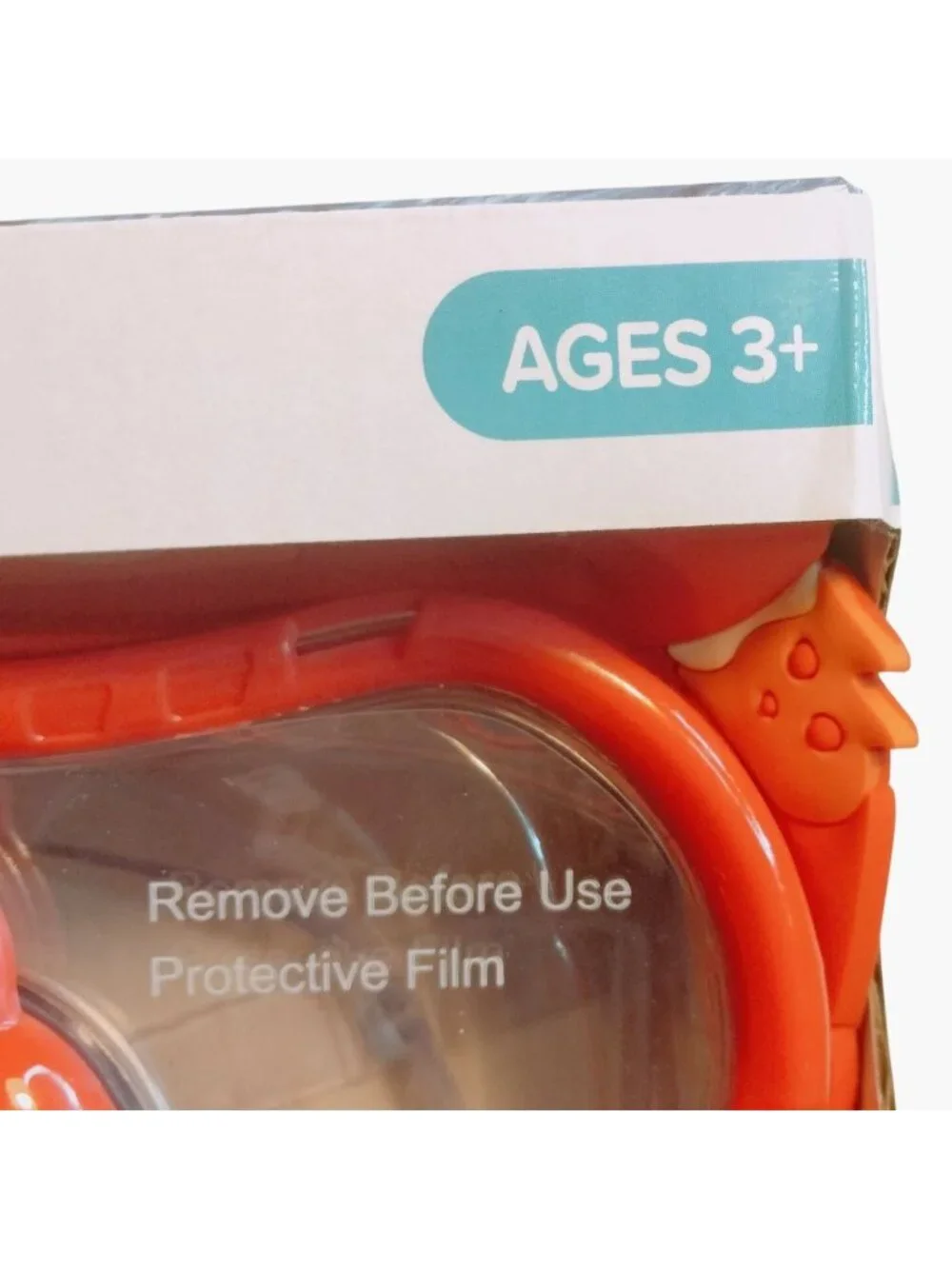 Aqua Dolphino Kids Swim Mask Crabby Latex Free Hypoallergenic Polycarbonate Lens